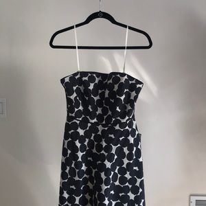 JCrew Strapless Polka Dot Dress